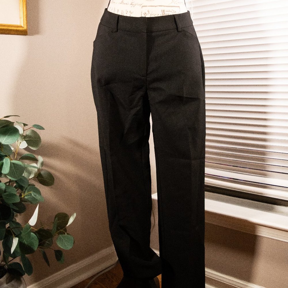 Nanette Lepore Black Office Work Waitress Straight Leg Pant Comfy Material